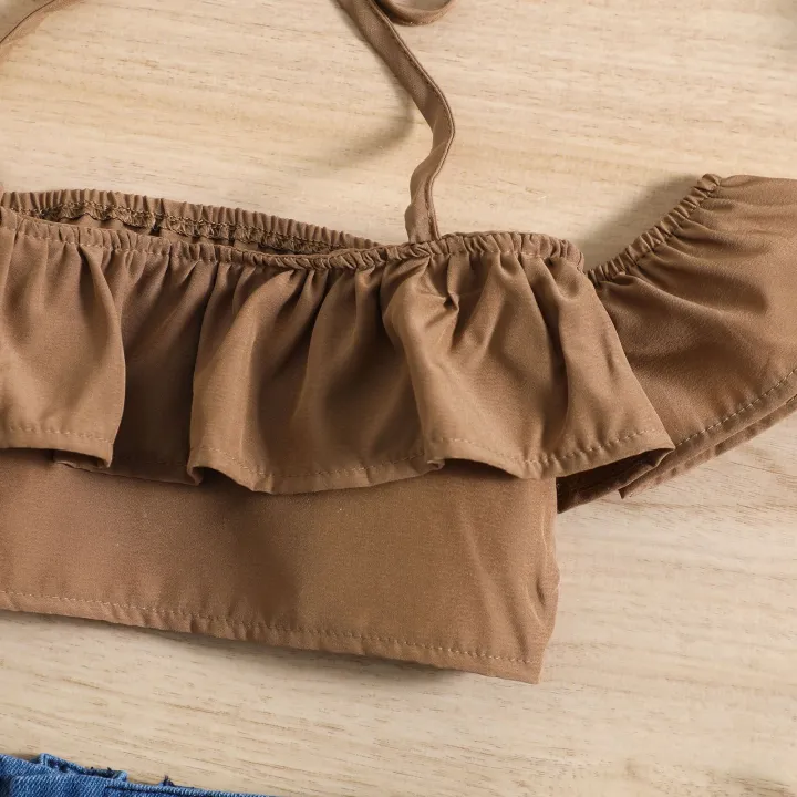 Girls%20Clothing%20Sets%20Summer%20Top%20And%20Denim%20Skirt%20Birthday%202pcs%20Little%20Girl%20Outfits%20-%20Image%204