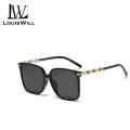 LouisWill Women Sunglasses Fashion Sunglasses UV400 Summer Sunglasses Anti Glare Driving Fishing Glasses Vintage Retro Large Frame Summer Sun Glasses. 