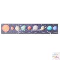 Wooden Solar System Planet Puzzle With Printing Words Montessori 3D Puzzle Early Learning Toys. 