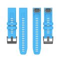 For Garmin Fenix 5X 26mm Silicone Sport Pure Color Watch Band. 