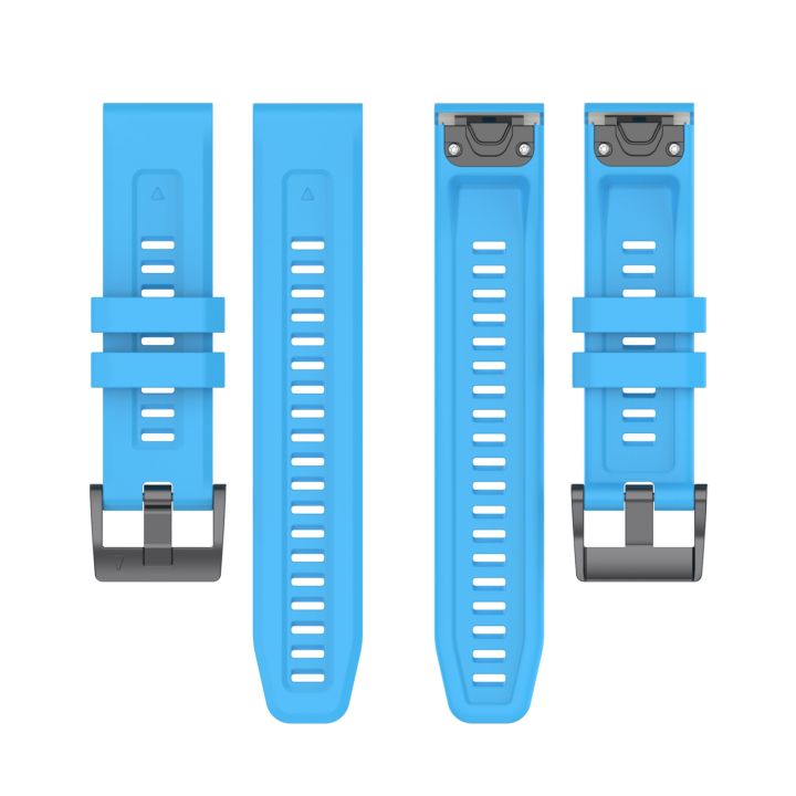 For%20Garmin%20Fenix%205X%2026mm%20Silicone%20Sport%20Pure%20Color%20Watch%20Band%20-%20Image%205