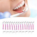 25Pcs L Shape Push Pull Interdental Brush Oral Care Teeth Whitening Dental Tooth Pick Tooth Orthodontic Cleaning Brush. 