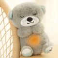 Breathing Teddy Bear Breathing Otter with Soft Music. 