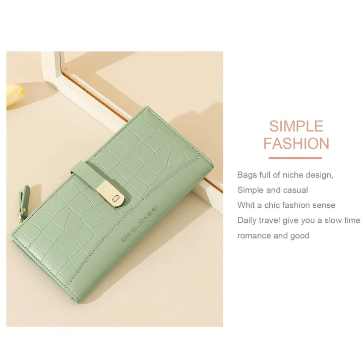 David%20Jones%20Paris%20Long%20Crocodile%20Wallet%202%20Fold%20Phone%20Card%20Holder%20Organiser%20for%20Women%20and%20Gilrs%20-%20Image%207