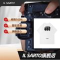 IL SARTO100 Pure Cotton Heavy American vibe High Street Fashion Brand Short Sleeve Summer Special-Interest Design Casual Base. 