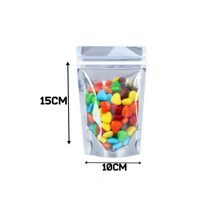 50%20Pieces%20(10x15cm)%20(50g-75g)%20Aluminium%20Foil%20Clear%20Front%20Large%20Window%20Zip%20Lock%20Silver%20Color%20Transparent%20Pouch%20Bags%20For%20Packaging%20Tea,%20Coffee,%20Dried%20Foods,%20Candy,%20Species,%20Snacks,%20Nuts%20&%20All%20Industrial%20Products%20-%20Image%202