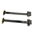 3.0 PCIE X1 Adapter Cable 180° Graphics Card Extension Cable PCI-Express Shielded Extender for GPU 5CM Easy Install. 