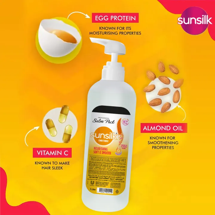 Sunsilk%20Soft%20&%20Smooth%20Shampoo,%201L%20-%20Image%202
