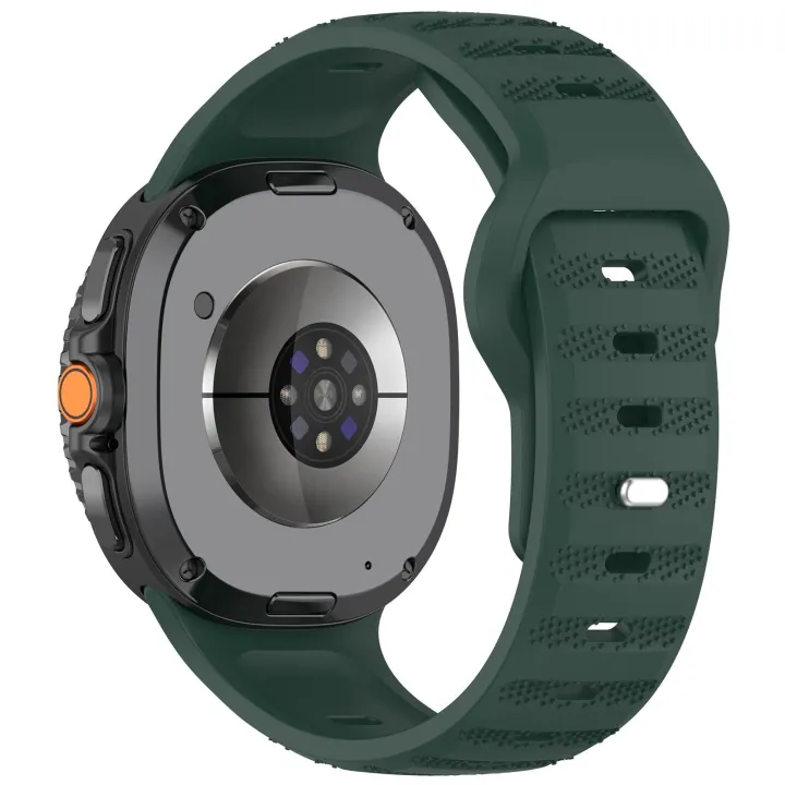 (New)%20xDfind%20Round%20Dots%20Silver%20Stud%20Buckle%20Silicone%20Watch%20Band%20For%20Samsung%20Galaxy%20Watch%20Ultra/Ultra%202025%20-%20Image%202