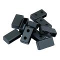 10x Rubber Watch Band Loop for BA100 GA100 Retainer Black 20mm. 