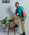 ZERO - Gents Collar Polo T-Shirt - Damro Green. 