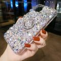 Fashion Rhinestone Glitter Case For OPPO A5 A9 A15 A16 A52 A53 A72 A73 A93 A94 F11Pro F17 F17Pro F19Pro Reno7 Stand Back Cover. 