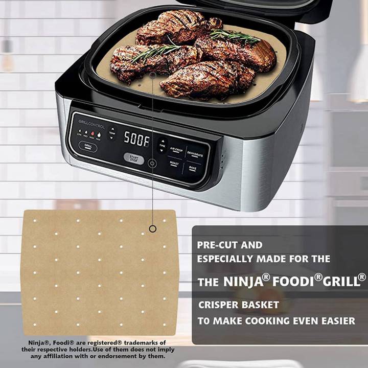 400Pcs%20Air%20Fryer%20Paper%20Air%20Hole%20Air%20Fryer%20Parchment%20Paper%20Liners%20for%20Ninja%20Foodi%20Grill%205-In-1%20AG301%204Qt%20Air%20Fryer%20-%20Image%202