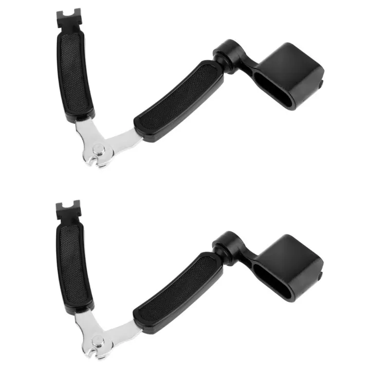 2X 3 in 1 Multifunction Guitar Accessories Guitar Peg String Winder + String Pin Puller + String Cutter for Guitar Care