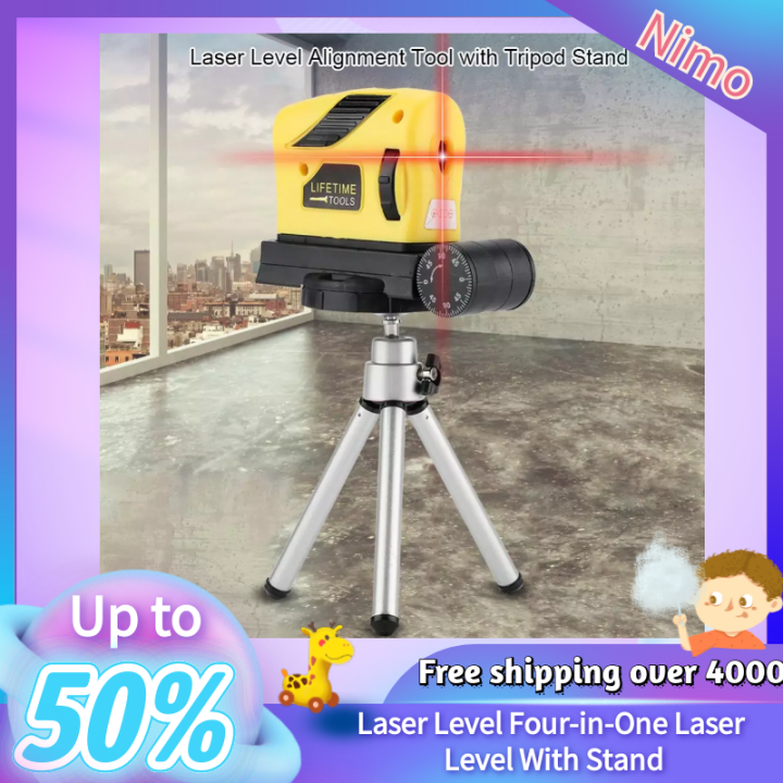 Laser Level Point/Line/Cross Horizontal Vertical Alignment Adjustment Tool with Tripod Stand