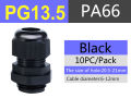 PG9 Nylon Cable Gland Plastic Cables Waterproof IP68 Joint. 