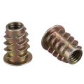 20 pieces M6x 15mm hexagon socket screw thread insert nut for wood. 