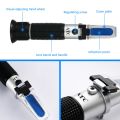 YIERYI Handheld Antifreeze Refractometer Tool 4-in-1 Car Engine Fluid Glycol Antifreeze Freezing Point Refractometer Antifreeze Tester. 