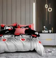 Pure twill cotton queen size bedsheet 3D. 