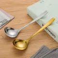 Stainless Steel Ladle Household Tableware Household Spoon Feel Comfortable Long Handle Small Spoon Luolong. 