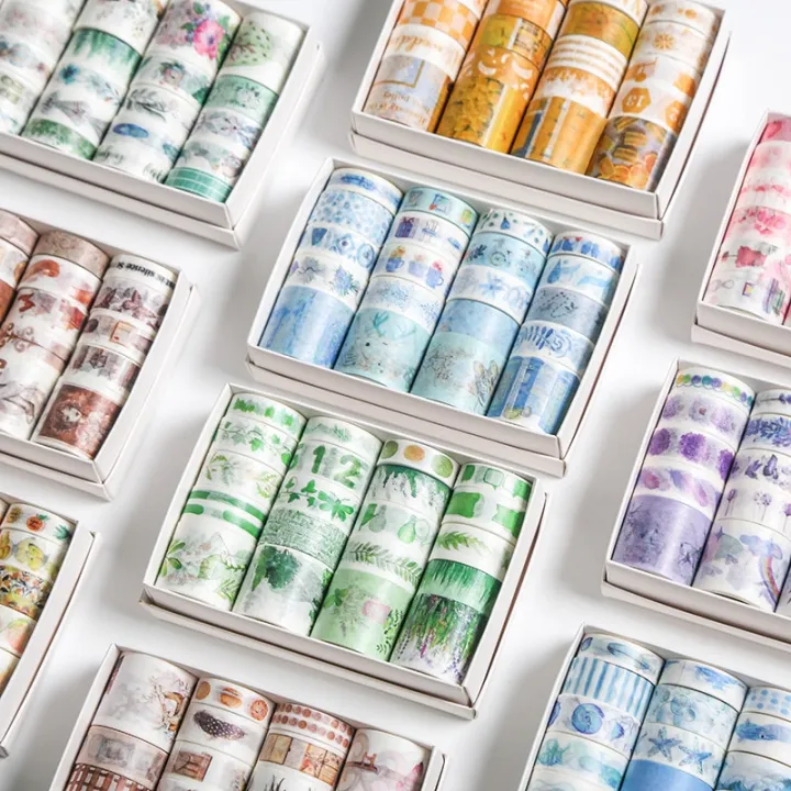 Washi%20Floral%20Masking%20Sticker%20Fish%20Label%20Whale%20Album%20Tape%20Kawaii%20Craft%20For%20Scrapbooking%20Diary%20Paper%2020%20Rolls%20Plant%20Set%20Art(C)%20-%20Image%203