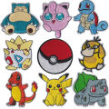 【HOT】 Anime Pikachu Cloth Patch Kawaii Clothes Cartoon Stickers Sew On Embroidery Patches Applique Iron On Clothing Cartoon Garment. 