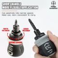 LeiyanOriginal mini screwdriver Mini Ratchet Screwdriver Rotating Handle Set CRV Telescopic Detachable Multi Shaped Short Handle Cross Triangle Head Repair Tool. 