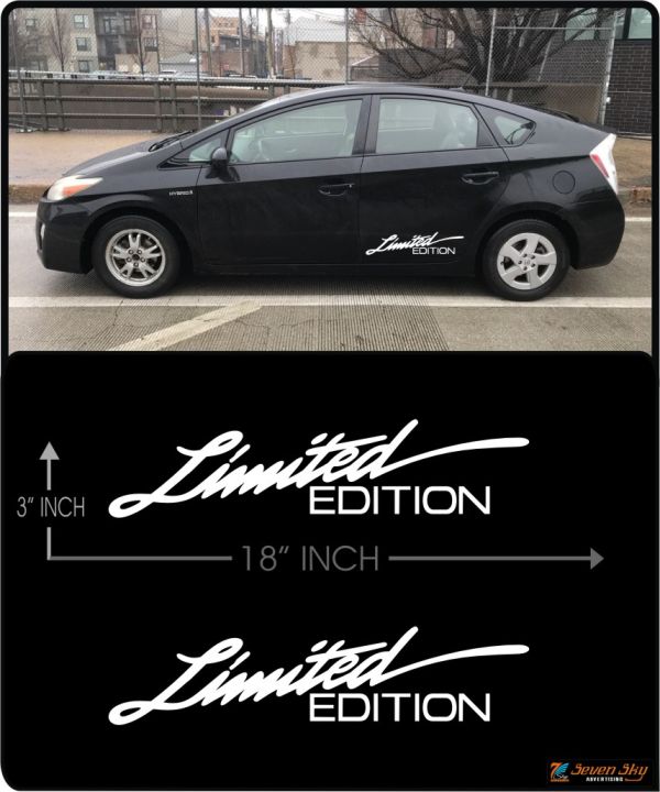 LIMITED EDITION Car Side Body Stickers Prius WAGON R Buddy Van Alto car Mini Car Hybrid Car Sports Car Kdh 2 Piece Double Side Vinyl Decal High Quality Plotter Cutting Luminous & PVC Stickers