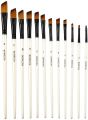 Angular Artist Brush Set 12 pcs Paint Art Brush for Oils Acrylics Water colours. 
