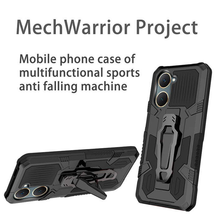 Vantime%20for%20vivo%20Y03%20/%20Y03t%204G%20Phone%20Back%20Belt%20Clip%20Case%20Kickstand%20Cover%20-%20Image%203