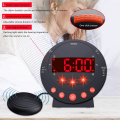 LED Flashing Light Clock Stepless Volume Adjustment Electronic Alarm Clock Digital Desk Powerful Vibration Clocks. 