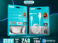 GERLAX 2.4A High Perfomance Charge, Data Transmission Cable 1M Micro USB. 