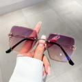 Square Sunglasses Rimless Sunglasses Vintage Sunglasses Fashion Sunglasses UV400 Sunglasses. 