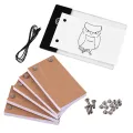 Flip Book Kit with Light Pad LED Light Box Tablet 300 Sheets Drawing Paper Flipbook with Binding Screws for Drawing Tracing Animation Sketching Cartoon Creation. 