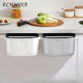 Sliding Cover Trash Door Hanging Trash with Handle Small under Sink Gaage Wall Mounted Counter Waste Compost Bin Kitchen Gaage. 