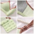 Adjustable Close-fitting Wireless Deep V Bra Shockproof Anti-sagging Brassiere for Women Thin Gathered Breasts Push Up Underwear Girls Ladies. 