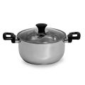 Innovex Stainless Casserole Pan For Induction Cooker With Glass Lid 24cm x 11.5cm – ICR006I. 