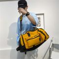 Large-capacity travel bag wet and dry outdoor sports fitness bag men's basketball backpack cycling bag independent shoe bin. 