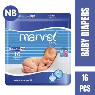 Marvel Baby Diapers 16pcs - New Born