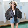 Shawl Summer with Skirt Outer Wear Cardigan Very Fairy Blouse Chiffon Sun Protection Clothing Short plus Size Thin Coat All-Matching. 