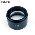 RELIFE 0.5X 0.7X Trinocular Stereo Zoom Microscope Barlow Glass Lens Thread 48mm Microscope Auxiliary Lens Objective Glass Lens. 