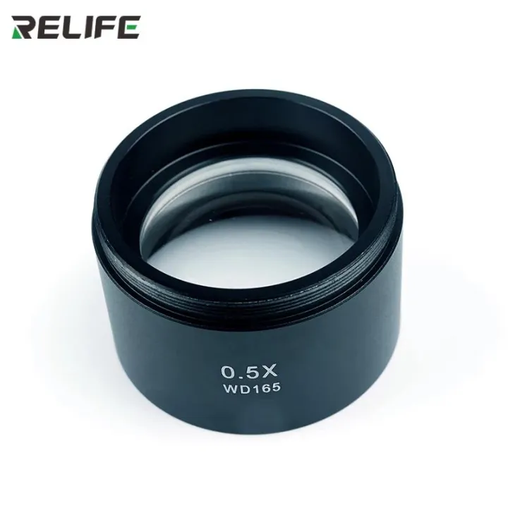RELIFE%200.5X%200.7X%20Trinocular%20Stereo%20Zoom%20Microscope%20Barlow%20Glass%20Lens%20Thread%2048mm%20Microscope%20Auxiliary%20Lens%20Objective%20Glass%20Lens%20-%20Image%204