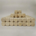 Blank Wooden Dice Unfinished Square Blocks Blank Dice 6 Sided with Rounded Corners for DIY Craft Projects. 