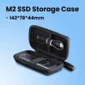 UGREEN M2 SSD Case Storage Case SSD Enclosure Bag Multi-function Storage Data Cable Storage HDD Case Bag Waterproof Travel Storage Package for SSD Case Laptop Accessories EVA+PU Hard Drive Case Bag SGS Certification. 