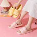 Women Thick Platform Cloud Slippers Summer Beach Eva Soft Sole Slide Sandals Leisure Men Ladies Indoor Bathroom Anti-slip Shoes. 