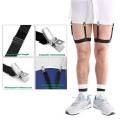 Men Shirt Stay Shirt Holder Garter Belt Clamp Clip Non-Slip Suspender (1 Pair, Black) Free Size. 