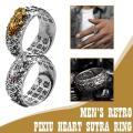 Feng Shui Adjustable Ring Buddhist Mantra Attract Wealth Lucky Open Ring. 