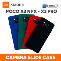 Slide Camera Lens Protection Phone Case For POCO X3 Pro / X3 NFC Hard Silicone Shock Proof Back Cover. 