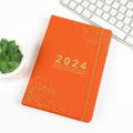 A5 Notebook diary Decorative Portable 2024 Journal planner Schedule organizer 365 days Portable notepad for Office supplies School supplies Personal organization Creative writing Gift for stationery lovers. 