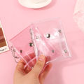 Fashion Glitter Transparent Coin Purse PVC Photo Card Wallet For Girls Clear Mini Hasp Change Pouch Keychain Ubest. 